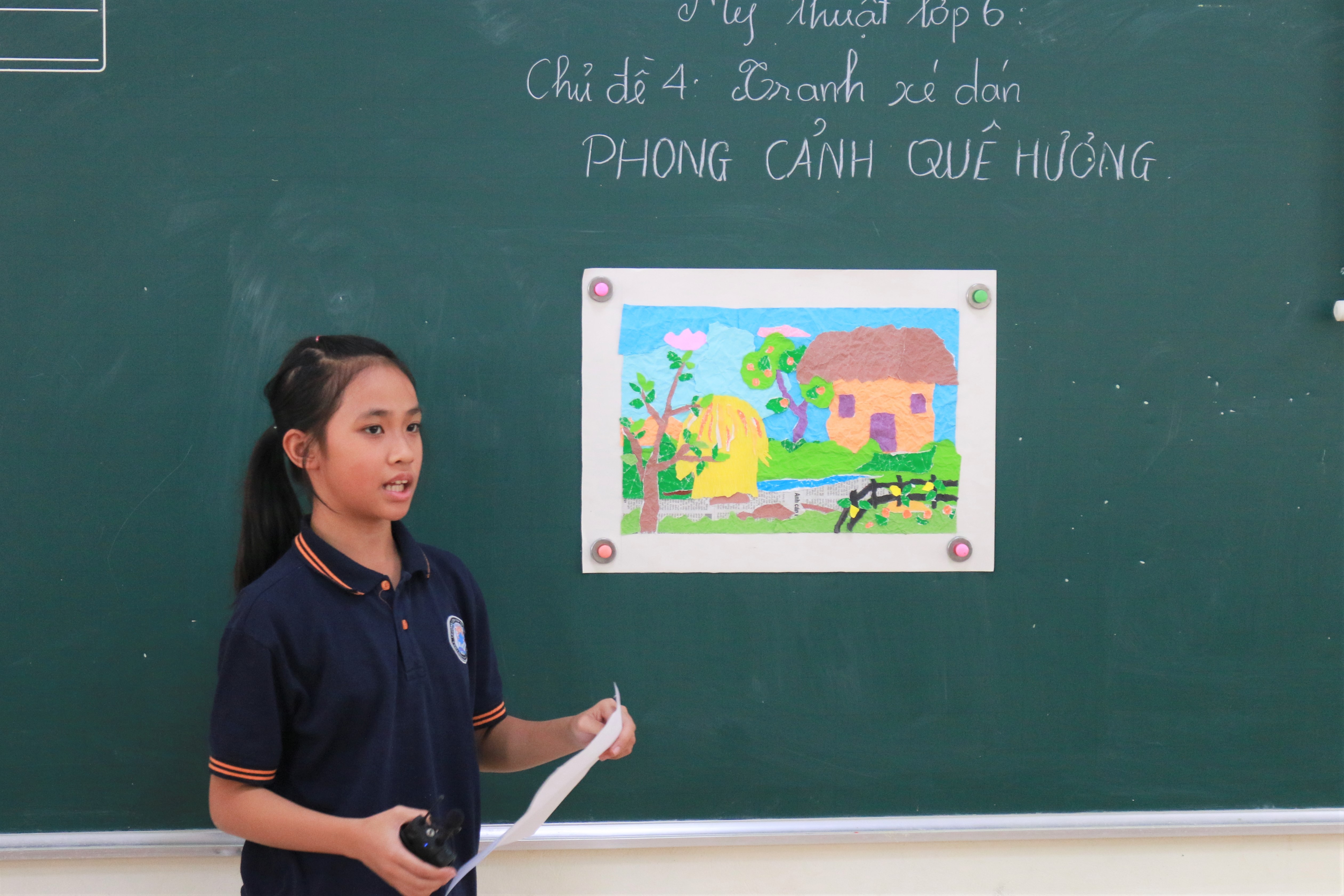Tiết học mỹ thuật: ''Bảo vệ môi trường'' - Trường Phổ thông Liên cấp Tây Hà  Nội | Western Hanoi School (WHS)