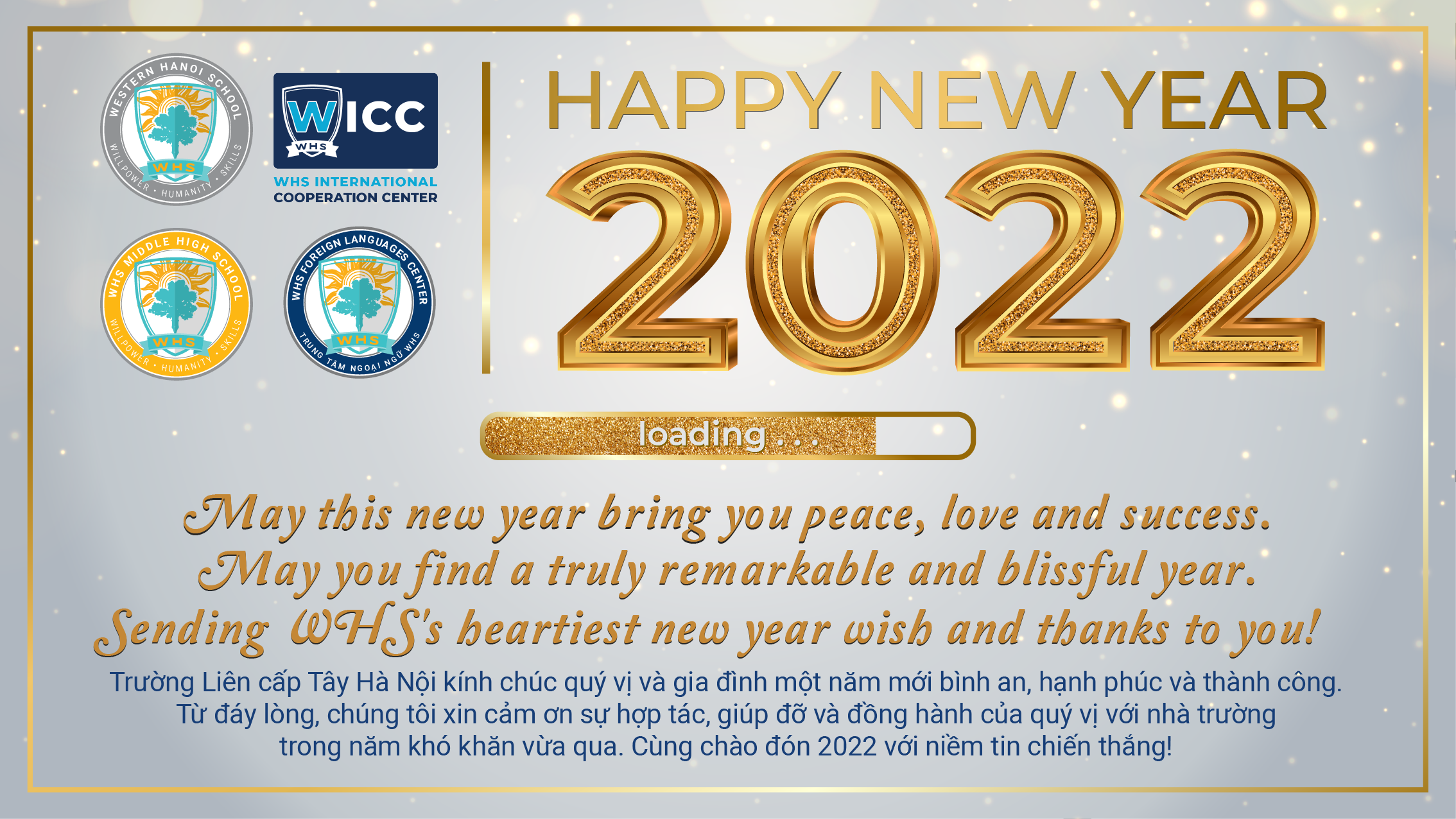 Happy New Year – Cùng chào đón 2022 với niềm tin chiến thắng