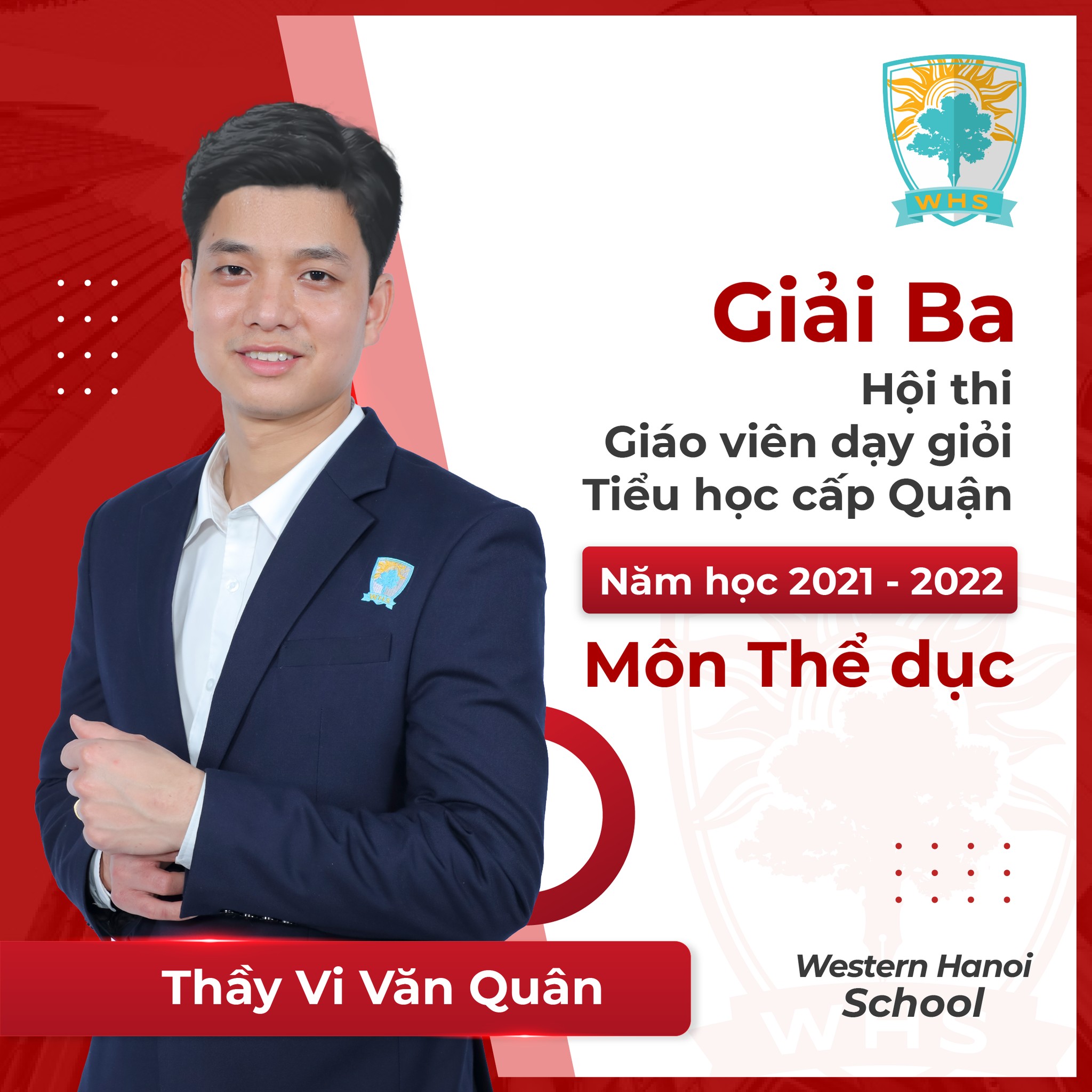 Giáo viên Tiểu học đạt giải Giáo viên giỏi cấp Quận