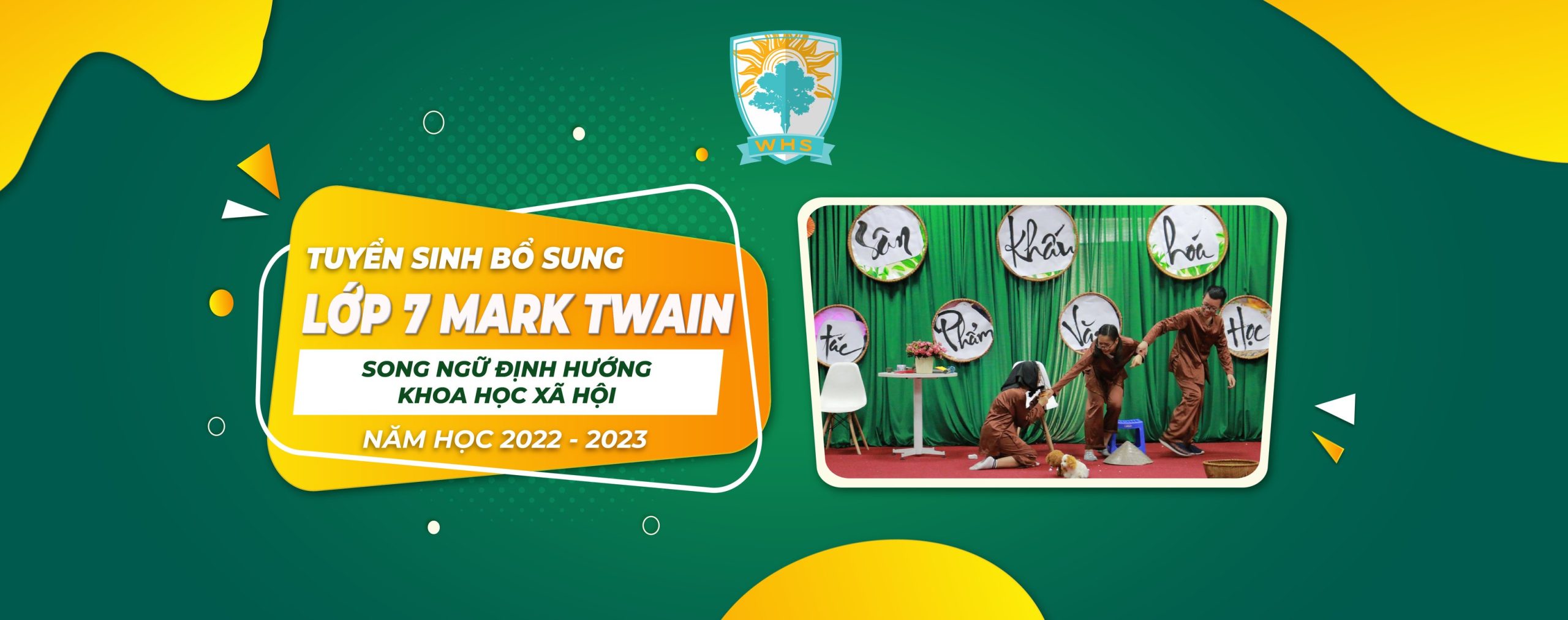 Tuyển sinh bổ sung lớp 7 Mark Twain – Song ngữ định hướng khoa học xã hội năm học 2022 – 2023