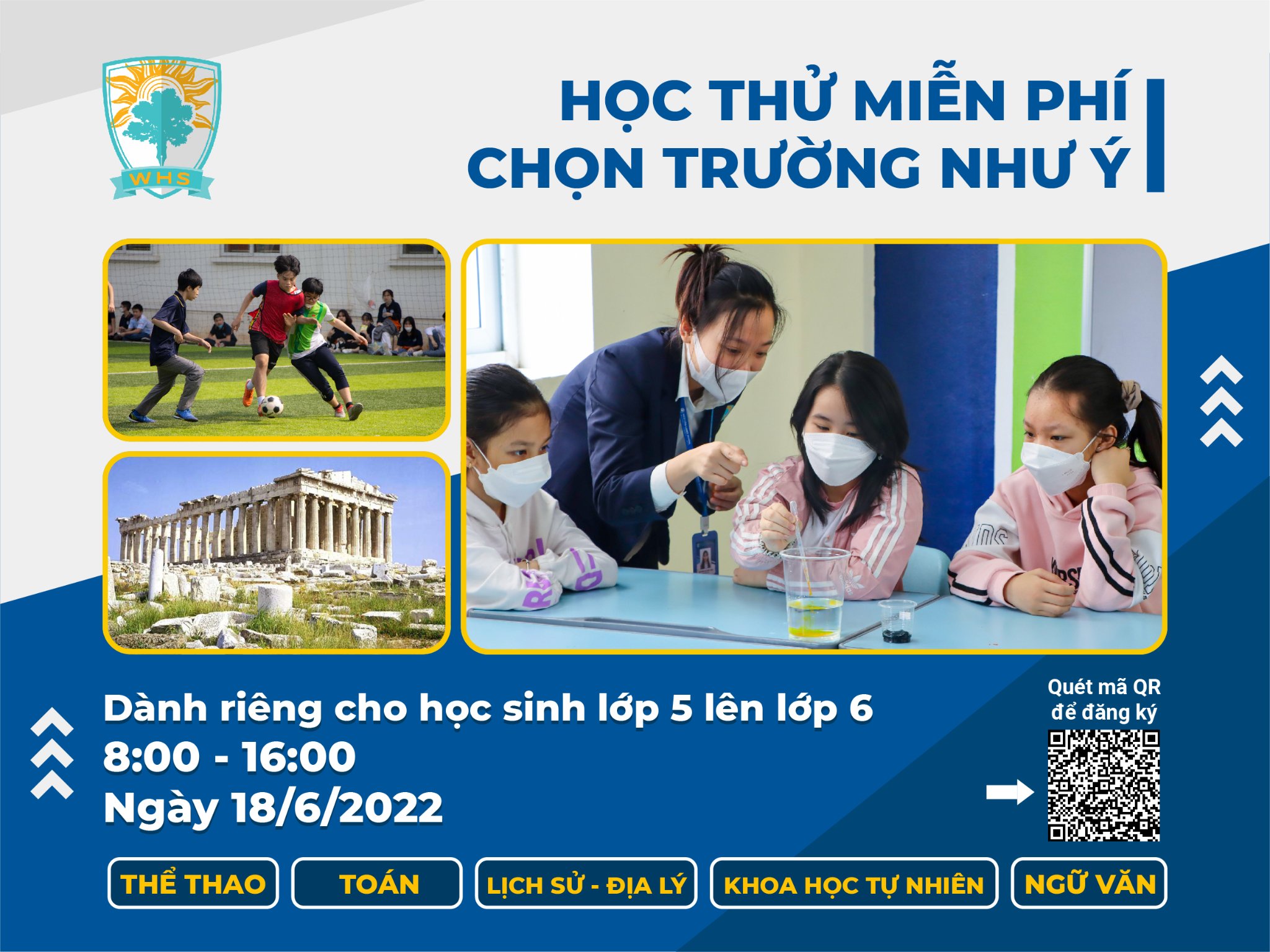 Trải nghiệm lớp 6 tại Tây Hà Nội