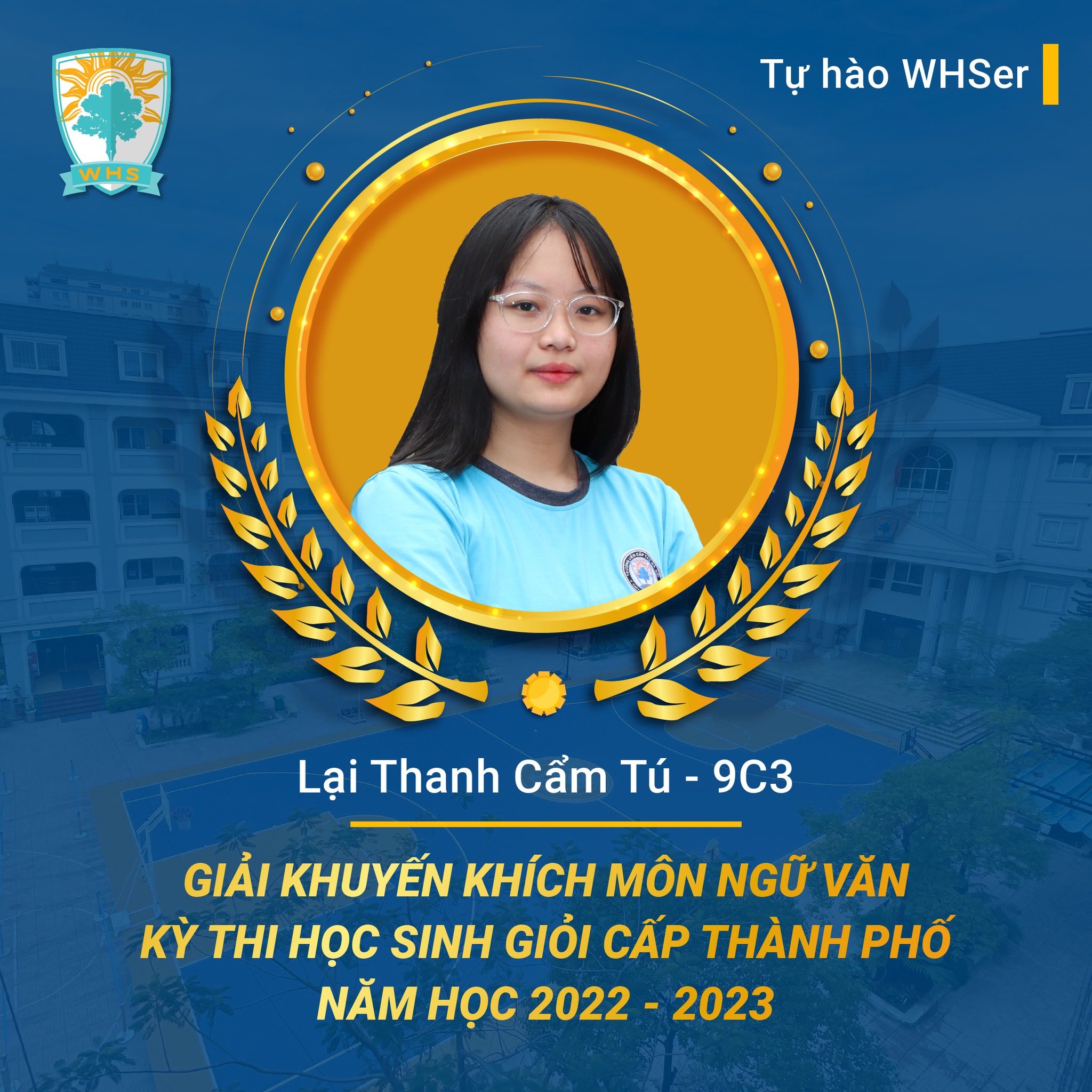 2 WHSers đạt giải kỳ thi học sinh giỏi cấp Thành phố năm học 2022 – 2023