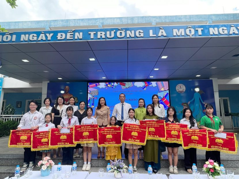 Chúc mừng học sinh giành giải thưởng cuộc thi Đại sứ văn hoá đọc quận Bắc Từ Liêm 2024